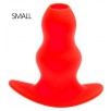 Plug Tunnel Stretch Rouge Small 11 x 5 cm