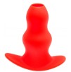 Plug Tunnel Stretch Rouge Medium 13 x 6.4cm