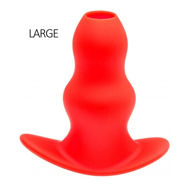 Plug Tunnel Stretch Rouge Large 15 x 7cm