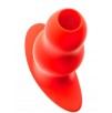 Plug Tunnel Stretch Rouge Large 15 x 7cm