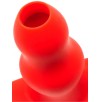 Plug Tunnel Stretch Rouge Large 15 x 7cm