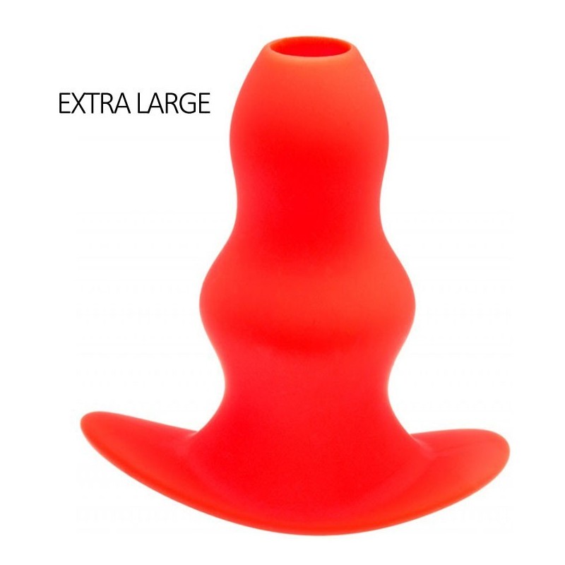 Plug Tunnel Stretch Rouge Extra large 16 x 7.5cm