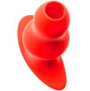 Plug Tunnel Stretch Rouge Extra large 16 x 7.5cm