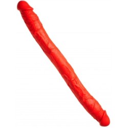 Double gode Stretch N°77 62 x 6.2cm Rouge- Godes Doubles en stock sur Fun et plaisirs