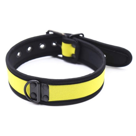 Collier en néoprène Jaune- Puppy Play