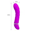 Vibromasseur design Truda 19.5 x 3.5cm - Violet