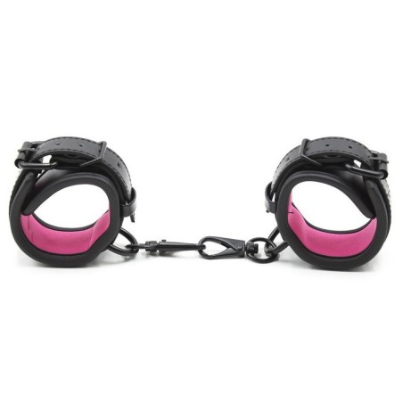 Menottes Noir-Rose- Menottes en stock sur Fun et plaisirs