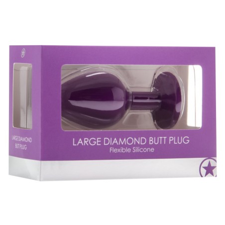 Plug Diamond Large – 7 x 3.5 cm Violet