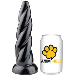 UNICORN TWIST 19 x 6 cm- Dildos Noir en stock sur Fun et plaisirs