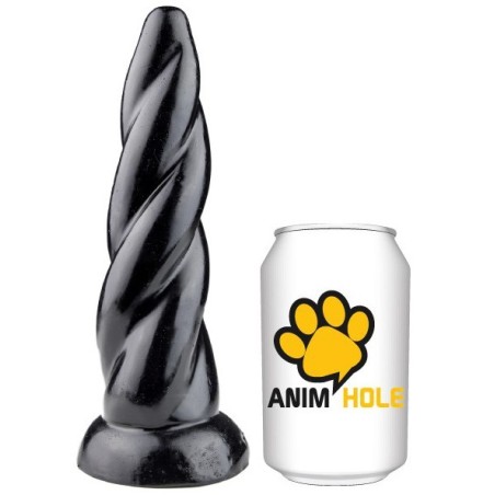 UNICORN TWIST 19 x 6 cm- Dildos Noir en stock sur Fun et plaisirs