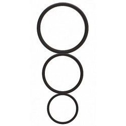 Pack de 3 cockrings en silicone Flat Cocks- Cockrings Flexibles en stock sur Fun et plaisirs