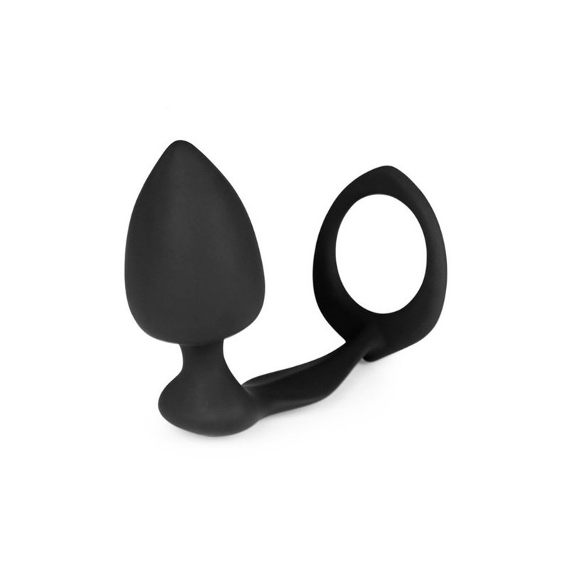 Plug et Cockring Silicone 8cm