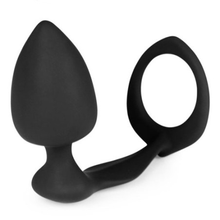 Plug et Cockring Silicone 8cm- Cockrings Plug en stock sur Fun et plaisirs