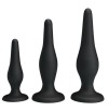 Lot de 3 plugs Silicone Débutant