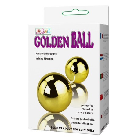 Boules anales Vibrantes Gold 3.5 cm