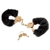 Menottes Gold Furry Noires