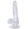 Gode transparent king Cock 13.5 x 3.5cm