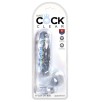 Gode transparent king Cock 13.5 x 3.5cm