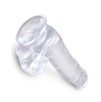 Gode transparent king Cock 13.5 x 3.5cm