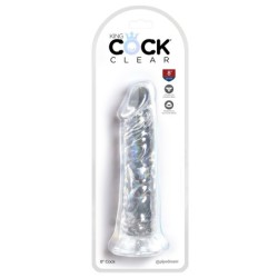 Gode transparent King Cock 20 x 4.5cm