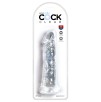 Gode transparent King Cock 20 x 4.5cm