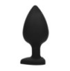 Plug Bijou Anal silicone Heart Noir 8 x 4 cm