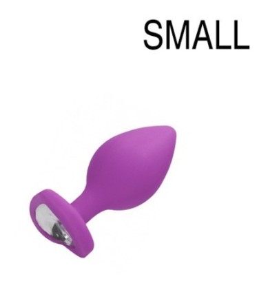 Plug Bijou Anal silicone Heart Violet 6 x 2.8 cm- Bijoux Anal en stock sur Fun et plaisirs