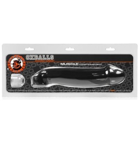 Gaine pour pénis Muscle Oxballs 24 x 5 cm Noir