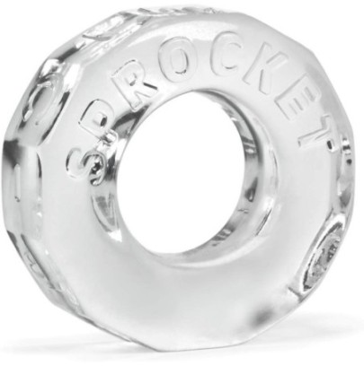 Cockring Sprocket Transparent- Cockrings Flexibles en stock sur Fun et plaisirs